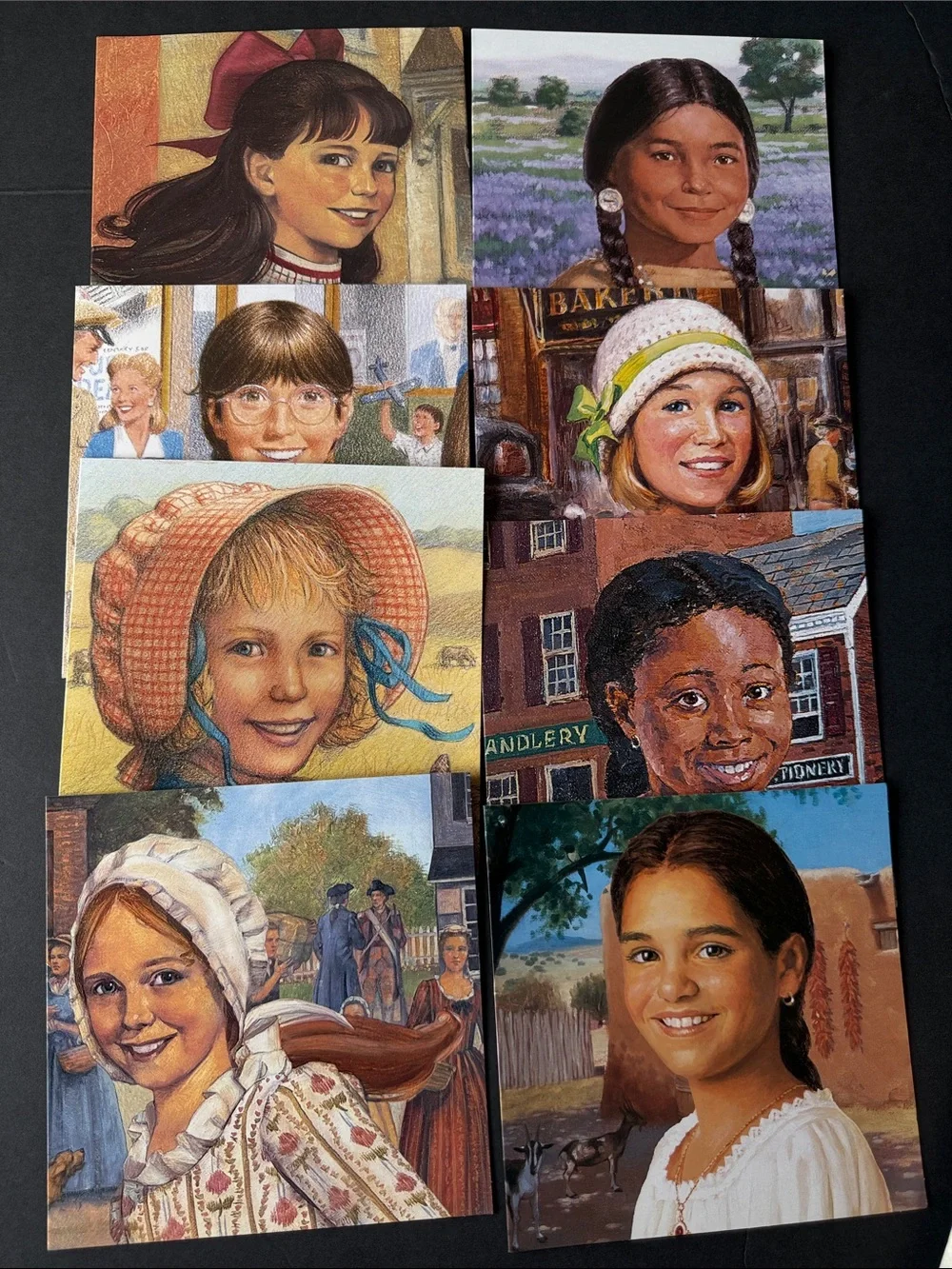 Vintage American Girls Stationary Set , Friendship Book , Notecards Set , Pencil